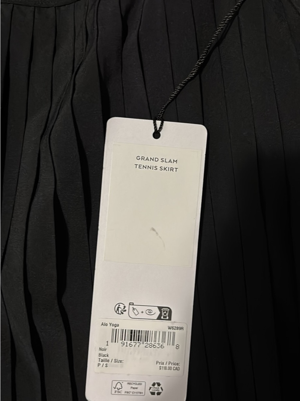 ALO Yoga Black Grand Slam skirt - Picture 2 of 2
